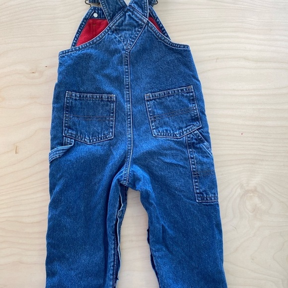Old Navy Outlet Fleeced lined Jean Overalls 18-24 months (FK) - Picture 5 of 12